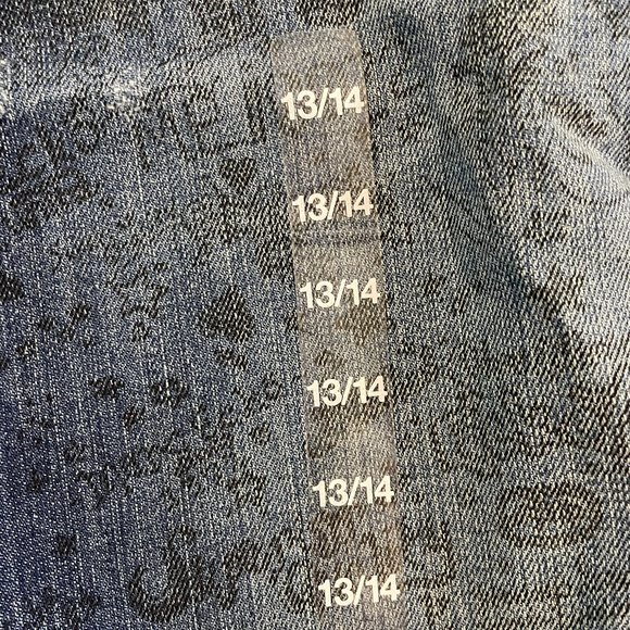 Eckored Skinny Jean Graffiti Print Medium Wash Womens Size 13-14 (SKU: 6W) - Picture 5 of 12